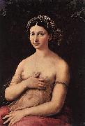 RAFFAELLO Sanzio La fornarina or Portrait of a young woman Spain oil painting artist